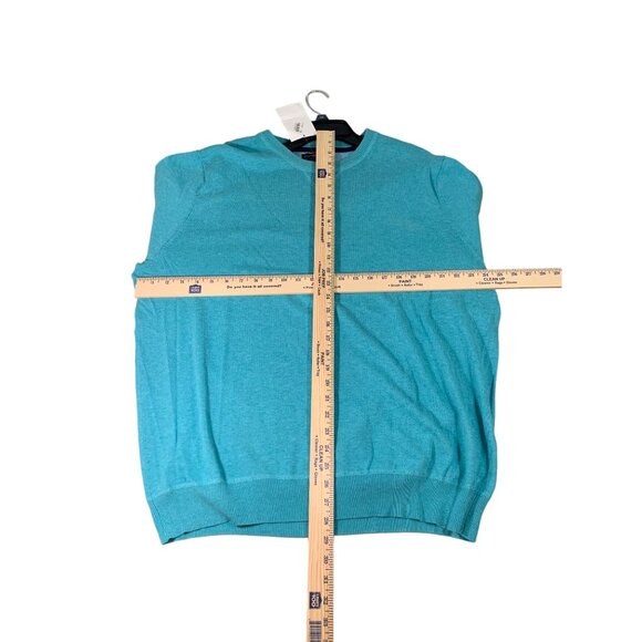 Club Room Mens XXL Turquoise Crewneck Sweater - New With Tags - Picture 3 of 7